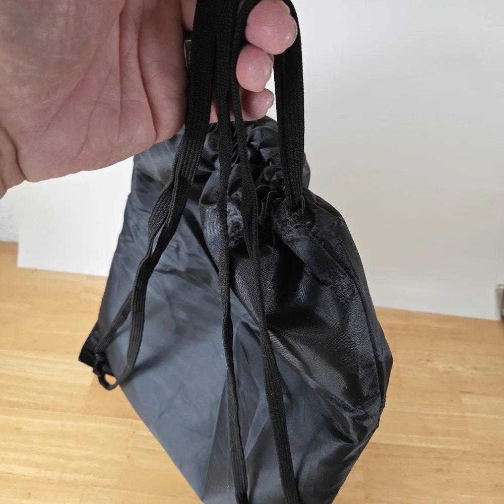 Black Drawstring Backpack Bag NASCAR Sprint